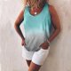 thumbnail image 2 of Camisola informal de verano sin mangas con cuello redondo y teñido anudado para mujer Pompotops lopia989455, 2 of 5