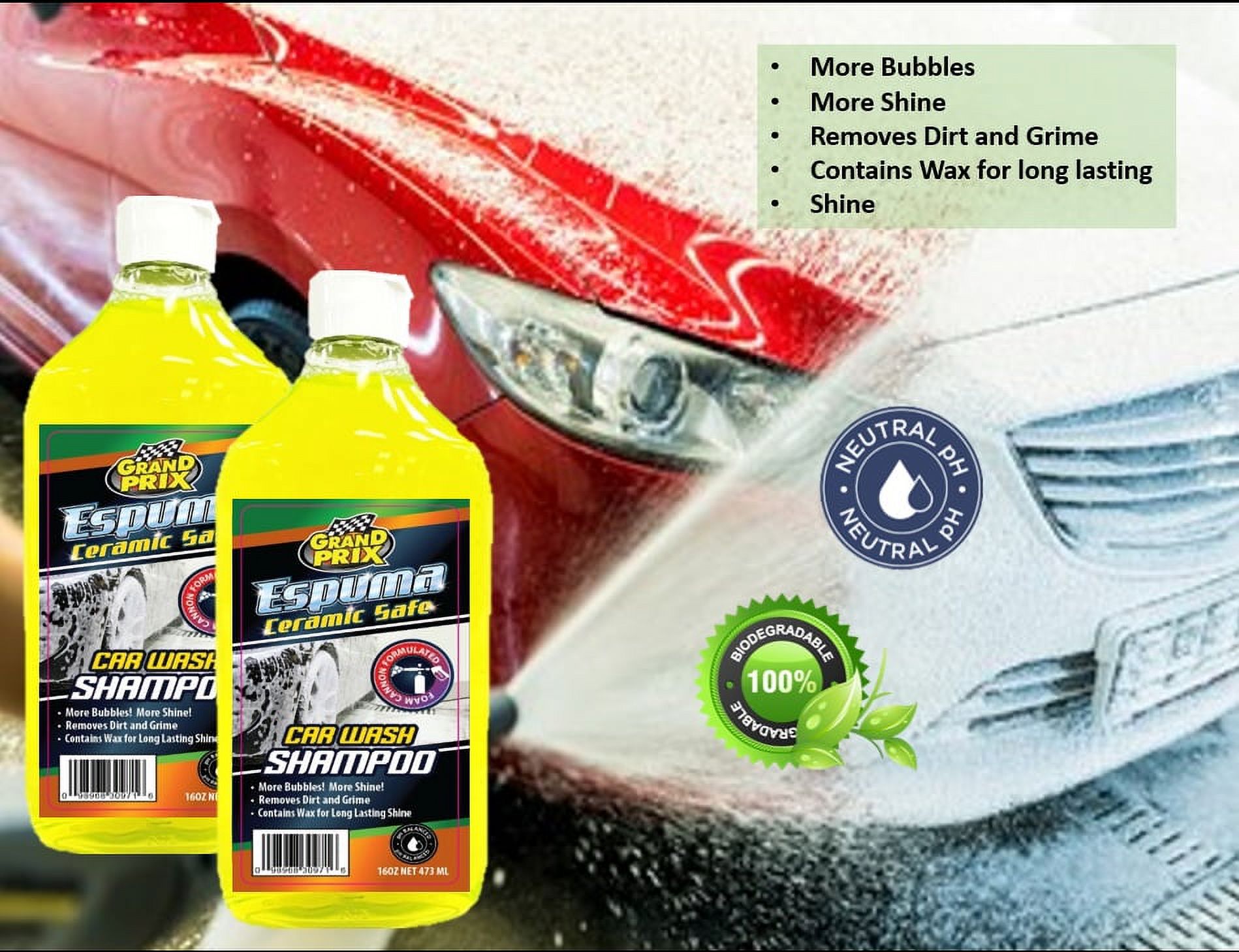 Grand Prix Espuma Ceramic Safe Car Wash Shampoo 16 oz