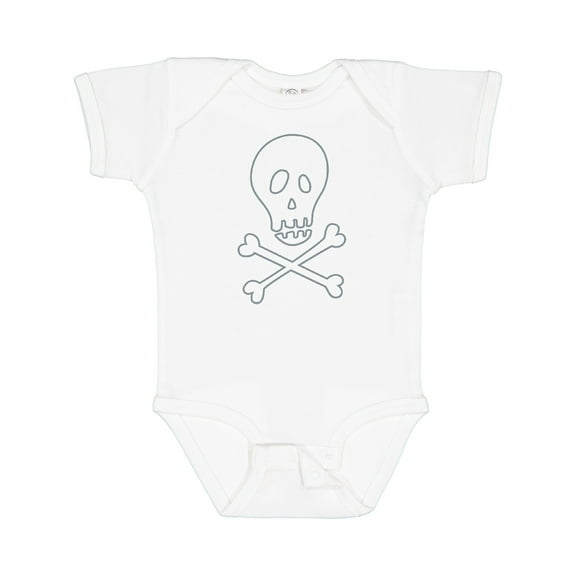 Inktastic Skull and Crossbones Boys or Girls Baby Bodysuit