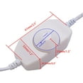 thumbnail image 4 of GFDYREE 2Pcs LED Strip Lights Dimmer DC12V-24V Rotary Dimmer Switch for LED Strip Lights LED Rope Light 3528 5050 5630 White K-018-W, 4 of 5