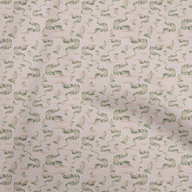 oneOone Cotton Flex Light Brown Fabric Sea Sewing Craft Projects Fabric Prints By Yard 40 Inch Wide