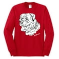 thumbnail image 2 of Rottweiler Dog Lover Pet Owner Animal Lover Mens Long Sleeve Shirt, Red, Medium, 2 of 4
