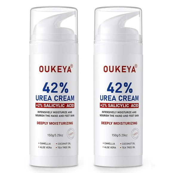 Crema de urea OUKEYA 42% con ácido salicílico 2% para piel agrietada