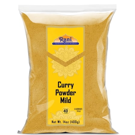 Rani Curry Powder Mild (10-Spice Authentic Indian Blend) 14oz (400g) ~ All Natural | Salt-Free | NO Chili or Peppers | Vegan | No Colors | Gluten Friendly | NON-GMO | Kosher | Indian Origin