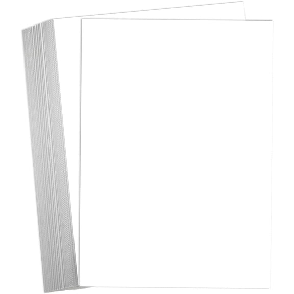 Hamilco White Cardstock Paper 8.5 x 11" 65 lb Cover Card Stock 50 Pack