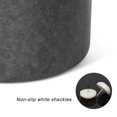 thumbnail image 3 of Homebeez PU Round Storage Ottoman Footrest Stool, Coffee Table with Removable Wooden Lid for Bedroom/Living Room, Gray 18.7"D x 15.5"H, 3 of 6