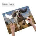 thumbnail image 2 of 500-Piece Wooden Jigsaw Puzzle for Adults - Running Dog Wheat Field Sky , Fun & Relaxing Interlocking No-Dust Puzzle for Family, Home Decor & Holiday Gifts, 2 of 7