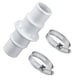 thumbnail image 4 of Adaptador de conexión para manguera de piscina, adaptador de manguera de repuesto de 1-1/4 o 1-1/2 pulgadas con 2 abrazaderas de manguera, 4 of 9