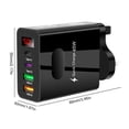 thumbnail image 2 of Adaptador de carga de teléfono de 4 puertos Pantalla digital 45W Cargador rápido 2 USB para iPhone, 2 of 9