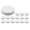 White, variant on Lolynie Wide Mouth Jar Lids Plastic Canning Storage Lids Leak Proof And Scratch 86Mm 16Pc White