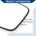 thumbnail image 3 of Mirror Glass Replacement W/ Backing Plate for Chrysler 200 300 for Dodge Charger 2011-2021 Left Side 1 Set, 3 of 6