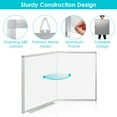 thumbnail image 3 of Maxtek Large Magnetic Whiteboard, 60" x 40" Magnetic Dry Erase Board Foldable with Pen Tray 1 Eraser and 6 Magnets | Wall-Mounted Aluminum Memo White Board for Office Home and School, 3 of 9