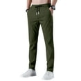 thumbnail image 2 of Homeyce Men's Glide Pants Quick Dry Elastic Waist Pant Casual Outdoor Golf Hiking Running Pants with Pockets Drawstring Glidepants,Green S, 2 of 6