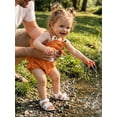thumbnail image 4 of BemeyourBBs Newborn Baby Girl Boy Summer Clothes Crawfish Lobster Crab Corduroy Romper Overall Halloween Outfits Sleeveless Jumpsuit Playsuit, 4 of 9