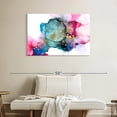 thumbnail image 2 of Elephant Stock Borealis I Wall Art - Horizontal Canvas Wall Art - Living Room Wall Decor - Abstract Canvas - Pink And Turquoise Decor By Jennifer Goldberger - 39" x 26", 2 of 8