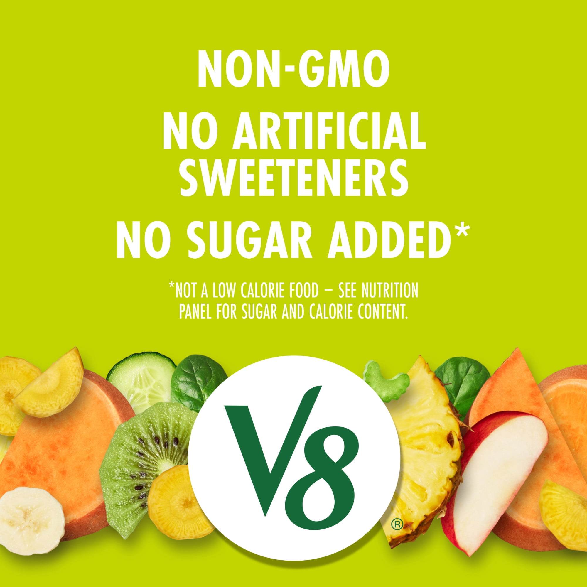 (6 pack) V8 Deliciously Green 100% Fruit and Vegetable Juice, 46 fl oz Bottle