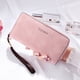thumbnail image 5 of Cartera larga de mano para mujer, estilo coreano, bolso de mano, tarjetero multifuncional, bolso para teléfono móvil, monedero, billetera para mujer, 5 of 6
