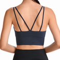 thumbnail image 5 of Everyday Bras for Women One Shoulder Sports Bra Top Sports Bra with Support Underwire Padded Bras for Women Womens Sports Bra Low Sports Bra Womens Bras Comfortable Support Womens Bras Push Blue L, 5 of 8