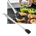 thumbnail image 4 of Cooking Brush, Basting Brush Food Grade Silicone Compact Design Long Handle  For BBQ Grill Cooking Baking Marinating, 4 of 8