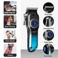 thumbnail image 6 of LQT Hair Clipper For Men, Body Hair Trimmer, Professional Haircutting Tool, Zero Gap Hair Clipper with LED Display, Ideal Gift for Men (Blue), 6 of 7