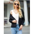 thumbnail image 4 of Camisola básica con tirantes y escote en V de satén para mujer, 4 of 6