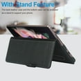 thumbnail image 6 of Allytech for Galaxy Z Fold 3 Cover for Samsung Galaxy Z Fold 3 5G(2021), Genuine Leather Magnetic Flip Stand Wallet Card Slots Case wtih S Pen Holder Pocket Cover for Galaxy Z Fold 3 2021, Black, 6 of 8