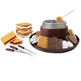 thumbnail image 1 of tamizeot Barbe à Papa Électrique 2-en-1 et Ensemble. avec Plateau Brochettes. Fête Chocolat Simple à pour Chocolat., 1 of 6