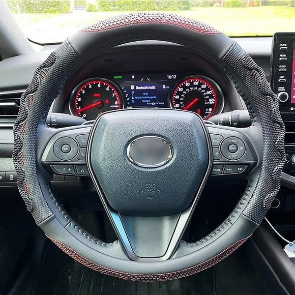 Toyota Tacoma 2012-2024 4Runner 2010-2024 Tundra 2000-2024 Sequoia 2014-2024 Steering Wheel Cover - Stylish and Durable Car Accessory for SR5, Trail, Limited, Platinum, TRD Pro, Off Road, 4x4, and Spo