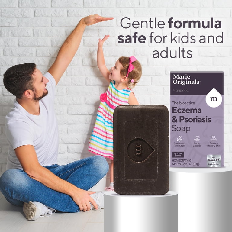 Marie Originals, Eczema Face Soap Body Wash Bar, 3.5 oz, Purple