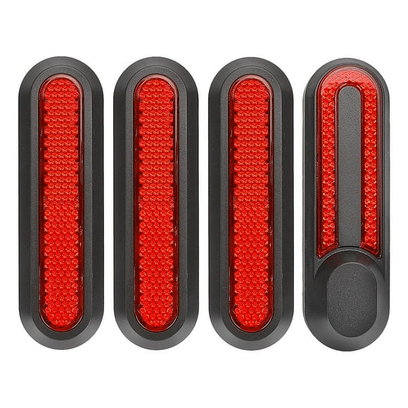 Set of 4 Electric Scooter Wheel Hubs Cap Fork Reflective Strips Wheel Side Decorative Cover
