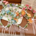 thumbnail image 5 of Vorkoi Baby Girls Flower Crown Flower Girl Headpiece boho Little Wreaths for Weddings, Family photography, 5 of 5