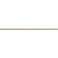 thumbnail image 3 of 14K Rose Gold chain Rope Diamond-cut 24 in 1 mm 1.0mm diamond-cut, 3 of 5