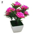thumbnail image 2 of SPRING PARK 1Pc Artificial Flower Potted Handmade Plant Bonsai Party Outdoor Garden Decoration, 2 of 7