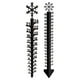 thumbnail image 5 of Medida de nieve sombrero de nieve, medidor de espesor de nieve, metal, para jardín, decoración de invierno, medición precisa, plegable, marco metálico, para exteriores, para camping, 5 of 7