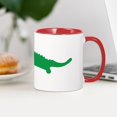 thumbnail image 4 of CafePress - Alligator Mugs - 11 oz Ceramic Mug - Novelty Coffee Tea Cup, 4 of 6
