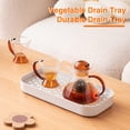 thumbnail image 3 of HomeLife 1 Set Drain Tray Double Layer Drainer Tray Durable Tea Serving Tray Sturdy Dish Drying Rack for Home Kitchen, 3 of 12