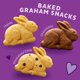 thumbnail image 2 of Annie's Organic Variety Pack, Easter Basket Stuffers, Cheddar Bunnies, Bunny Grahams, and Cheddar Squares, 11 oz, 12 Pouches, 2 of 5