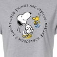 thumbnail image 3 of Peanuts - Good Things Are Coming Circle - Juniors Cropped Cotton Blend T-Shirt, 3 of 6