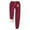 Burgundy, variant on Lovskoo 2024 Halloween Sweatpants for Women High Waisted Pumpkin Print Workout Active Joggers Pants Winter Thick Warm Drawstring Lounge Bottoms Pants with Pockets Blue