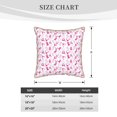 thumbnail image 4 of Fotbe Breast Cancer Awareness4 Pattern Velvet Decorative Throw Pillow Covers with Elegant Piping, Soft Plush Cushion Cover for Sofa, Bed, Car, Office-20"x20", 4 of 8
