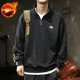 thumbnail image 3 of Camisetas tipo polo para hombre, camisetas con media cremallera, camisetas de gran tamaño, sudaderas de invierno, ropa de lujo coreana de una pieza elástica Y2k AF para hombre, 3 of 5