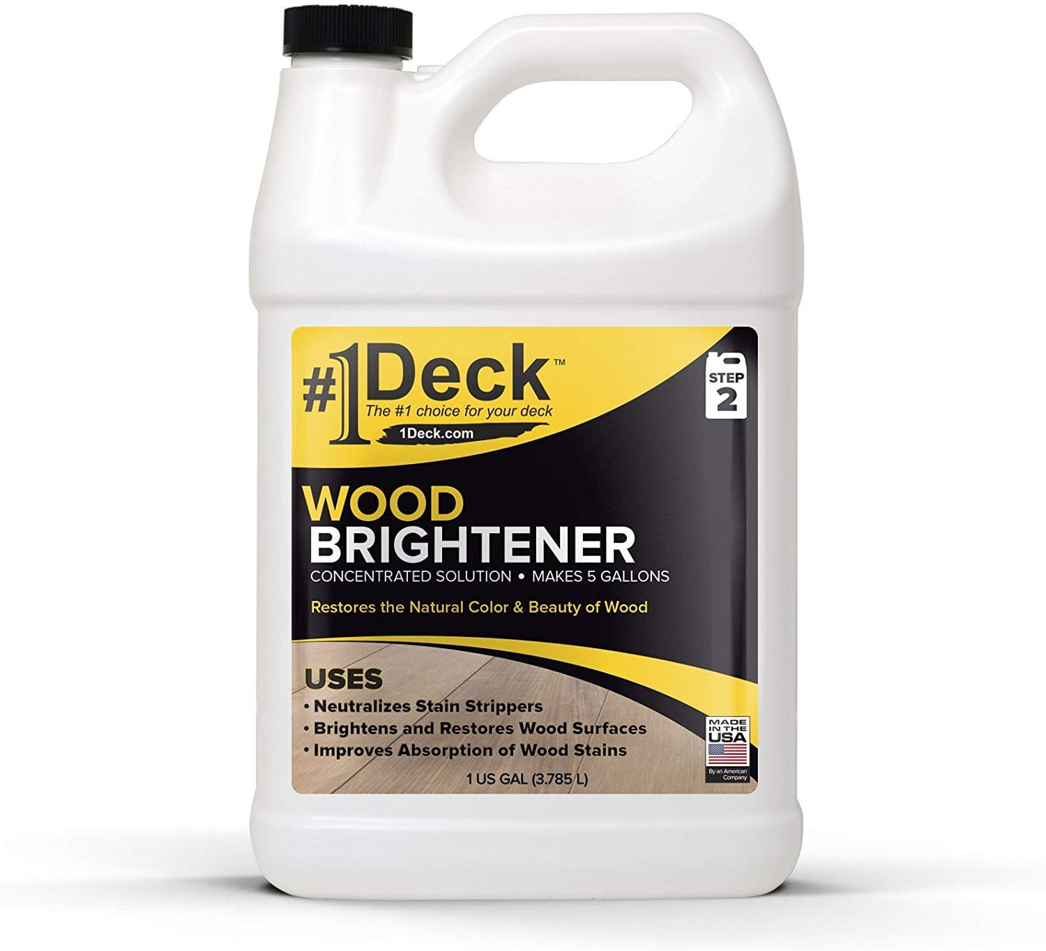 SaverSystems 1 Deck Wood Brightener 1 Gallon Makes 5 Gallons of