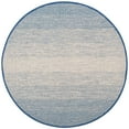 thumbnail image 3 of SAFAVIEH Montauk Vaughn Geometric Cotton Area Rug, Blue/Ivory, 6' x 6' Round, 3 of 5