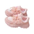 thumbnail image 4 of LTTVQM Girls Sneakers Lace Up Non-Slip Gum Sole Lightweight Outdoor Running Orthopedic Shoes Mesh Breathable Walking Shoes Pink 3 Big Kids, 4 of 4