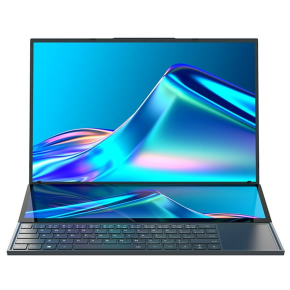 16 Inch Laptop, with 14in Touchscreens Auxiliary Display & Trackpad, 16GB RAM 64GB ROM, for Core i7 Processor, 1920x1200, 13600mAh Battery, Laptop for 11/10