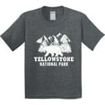 thumbnail image 3 of Inktastic Yellowstone National Park with Bear Mountains and Trees Youth T-Shirt, 3 of 5