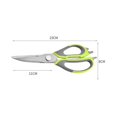 thumbnail image 3 of Tijeras de cocina, tijeras para hierbas, tijeras multiusos con hojas de acero inoxidable, mangos ergonómicos antideslizantes, tijeras multiusos, tijeras para carne, pescado, pollo Ormromra LL-2413, 3 of 7