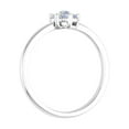 thumbnail image 2 of 1/3 Carat Diamond Cluster Engagement Ring Band in 14K White Gold (Ring Size 5.5) (I1-I2 Clarity), 2 of 4