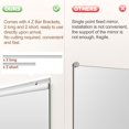 thumbnail image 4 of Hasipu 71"x36" Home Gym Mirror (1 PCS) - Large Full Length Wall Mirrors for Yoga, Fitness & Dance Studio, 0.16" Tempered Glass Frameless Mirror for Garage - UL Listed, 4 of 8