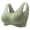 6-Green, variant on Bras for Women Plus Size Front Closure Lace Mesh Daily Bra Wirefree Bras V Neck Comfy Corset Bra Wide Strap Bra Stretchy Seamless Smoothing Brassiere Anti-Sagging Bra